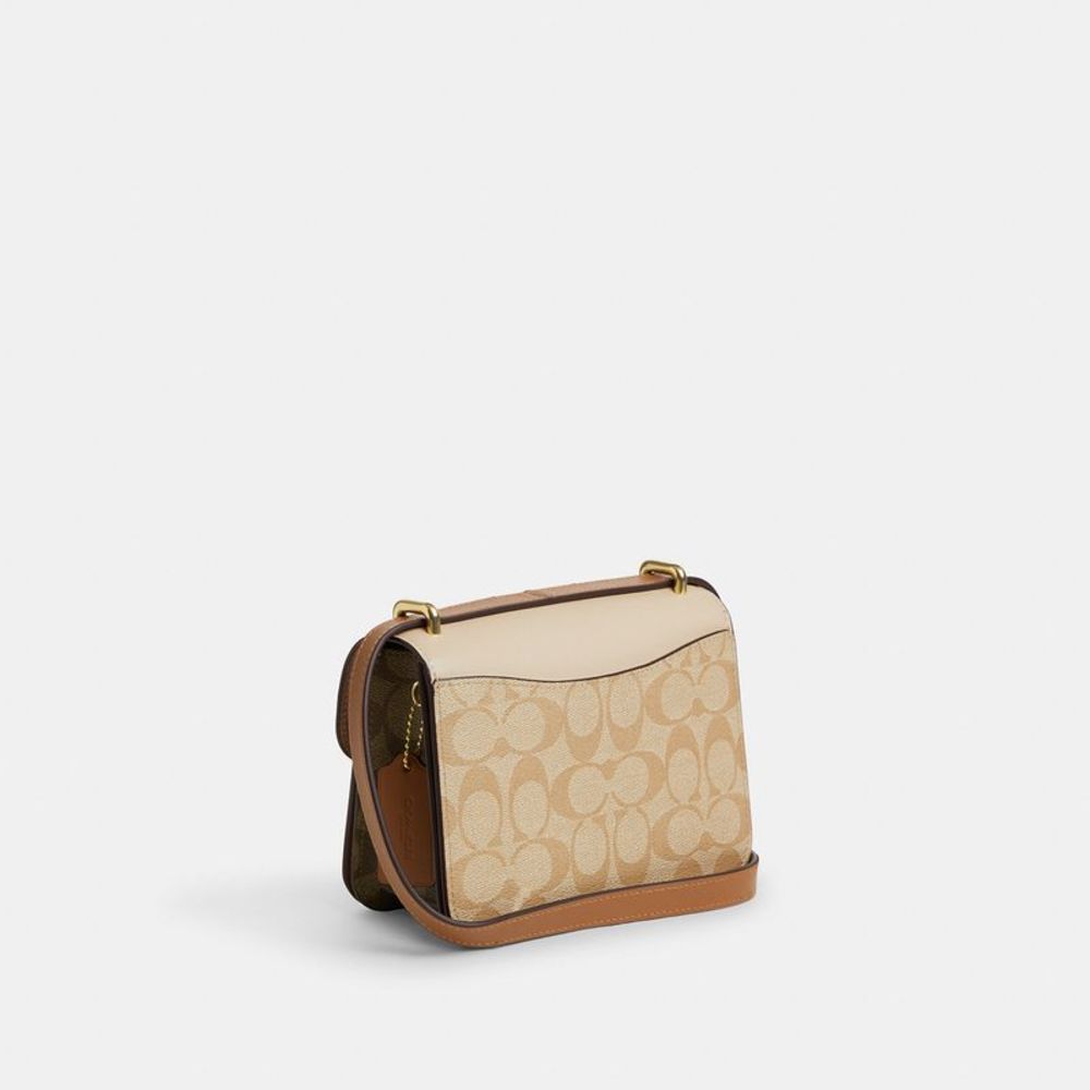 NWT Coach Outlet Morgan Square Crossbody Bag In Blocked Signature Canvas - Picture 2 of 6